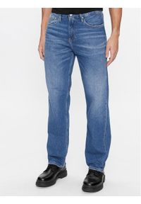 Calvin Klein Jeans Jeansy 90's J30J323355 Granatowy Straight Fit. Kolor: niebieski