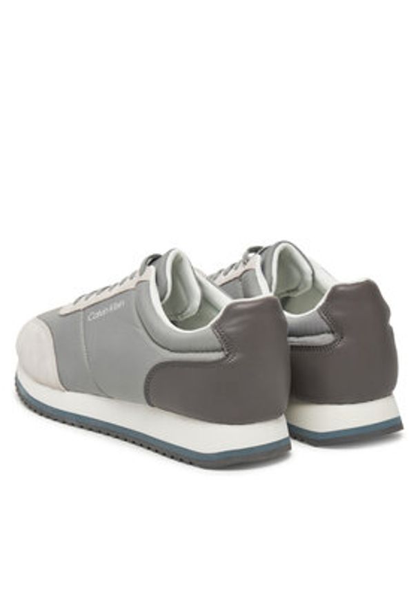 Calvin Klein Sneakersy Low Top Lace Up Repreve Mix HM0HM01828 Szary. Kolor: szary. Materiał: materiał