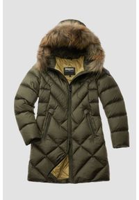 Blauer USA - BLAUER Zielona damska kurtka Althea Raincoat Long Jackets, Rozmiar L. Kolor: zielony. Materiał: puch, materiał. Długość rękawa: długi rękaw. Długość: długie #4
