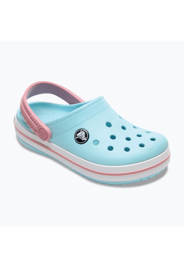 Klapki dziecięce Crocs Crocband Clog. Kolor: niebieski, wielokolorowy, różowy. Styl: sportowy
