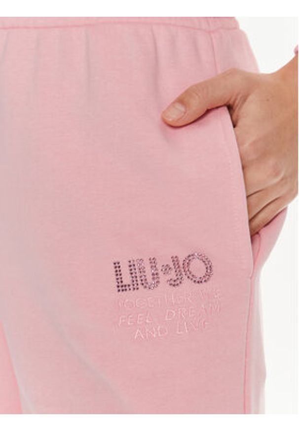 Liu Jo Szorty sportowe MA4386 F0873 Różowy Regular Fit. Kolor: różowy. Materiał: bawełna