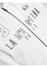 La Martina Bluza YMF305 FP568 Biały Regular Fit. Kolor: biały. Materiał: bawełna