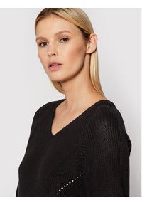 Selected Femme Sweter Emmy 16076990 Czarny Regular Fit. Kolor: czarny. Materiał: bawełna #5