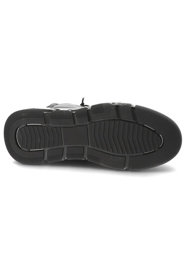 Czarne Sneakersy John Doubare Sportowe Obuwie Męskie. Okazja: na co dzień. Kolor: czarny. Materiał: skóra