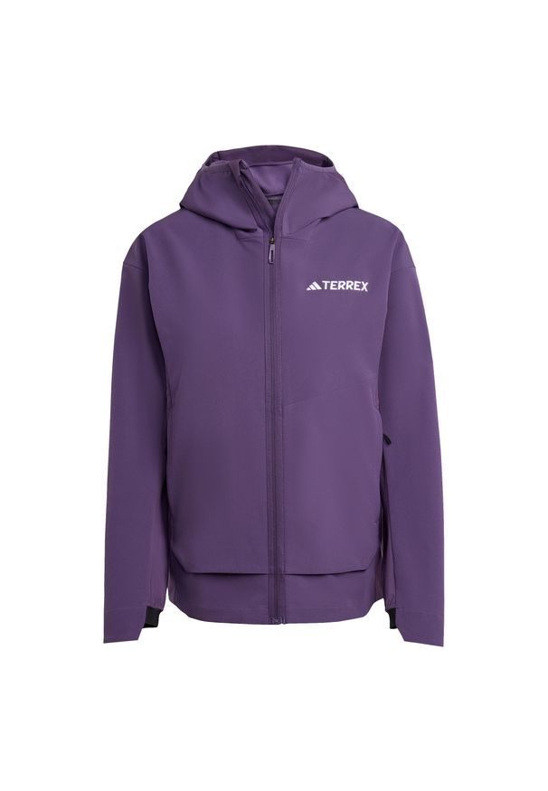 Adidas - Kurtka softshell turystyczna damska adidas Terrex Multi. Kolor: fioletowy. Materiał: softshell. Sport: turystyka piesza