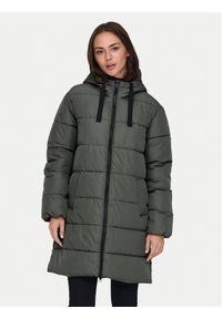 only - ONLY Płaszcz zimowy Clair 15323232 Szary Regular Fit. Kolor: szary. Materiał: syntetyk. Sezon: zima