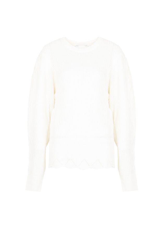 Silvian Heach Sweter | PGA22111 | Kobieta | Kremowy. Okazja: na co dzień. Kolor: kremowy. Materiał: nylon, akryl. Wzór: ze splotem. Styl: casual