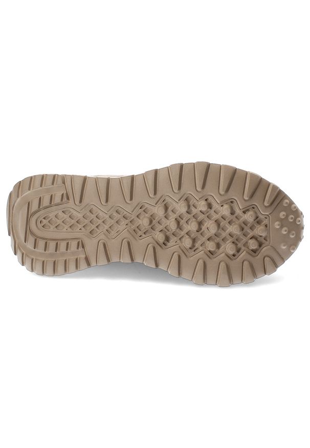 Artiker - Beżowe Sneakersy Atiker Modne Obuwie Damskie. Okazja: na co dzień, na spacer. Zapięcie: sznurówki. Kolor: beżowy. Materiał: jeans, zamsz. Szerokość cholewki: normalna. Sport: turystyka piesza