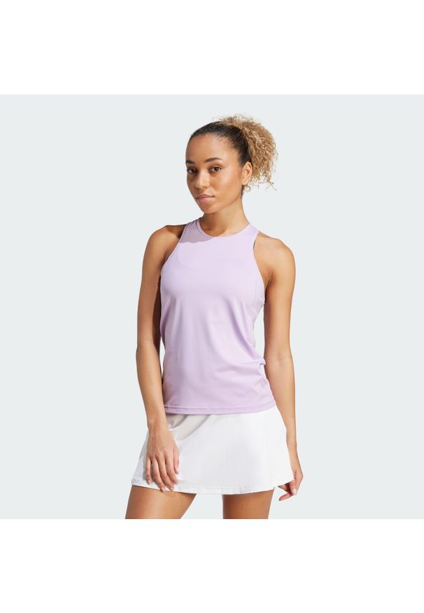 Adidas - Koszulka Club Tennis Climacool Tank. Kolor: różowy. Długość rękawa: bez rękawów. Technologia: ClimaCool (Adidas). Sport: tenis