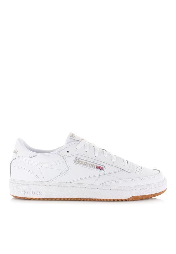 Buty do chodzenia damskie Reebok Club C 85. Zapięcie: sznurówki. Kolor: biały, zielony, wielokolorowy, brązowy. Materiał: guma, materiał, skóra, syntetyk. Szerokość cholewki: normalna. Model: Reebok Club. Sport: turystyka piesza