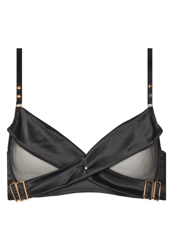 Hunkemöller Biustonosz z fiszbiną Colette 301142 Czarny. Kolor: czarny. Materiał: syntetyk