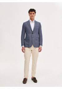 Pako Lorente - PAKO LORENTE – Niebieska marynarka męska z wiskozą. Kolor: niebieski. Materiał: wiskoza. Sezon: wiosna #7
