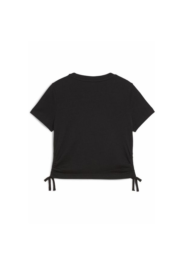 Puma - Młodzieżowa koszulka Essentials Animal Logo Infill z węzłem PUMA Black. Kolor: czarny