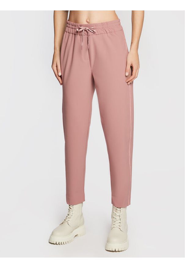 Marella Spodnie materiałowe Cento 31360529 Różowy Regular Fit. Kolor: różowy. Materiał: materiał, syntetyk