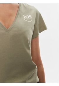 Pinko T-Shirt 102950 A1N8 Zielony Regular Fit. Kolor: zielony. Materiał: bawełna #5