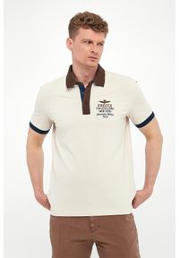 Aeronautica Militare - Polo męskie z haftem AERONAUTICA MILITARE. Typ kołnierza: polo. Wzór: haft #1