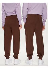 Pangaia Spodnie dresowe Merino Brązowy Regular Fit. Kolor: brązowy. Materiał: wełna #3