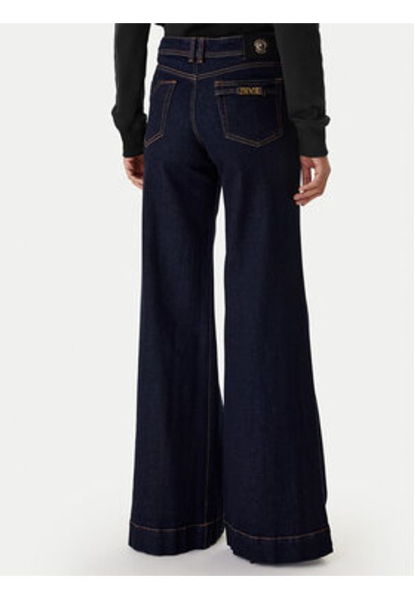 Versace Jeans Couture Jeansy 80HAB561 DW042L54 Granatowy Wide Leg. Kolor: niebieski
