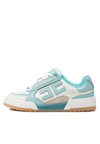 Elisabetta Franchi Sneakersy SA-28G-41E2-V380 Biały. Kolor: biały. Materiał: skóra