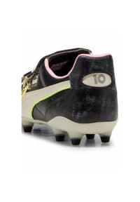 Puma - Buty piłkarskie unisex KING TOP × MUNDIAL FG/AG PUMA Black White Poison Pink. Kolor: biały, wielokolorowy, różowy, czarny. Sport: piłka nożna