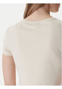 EA7 Emporio Armani T-Shirt 7W000993 AF18401 Beżowy Regular Fit. Kolor: beżowy. Materiał: bawełna #3