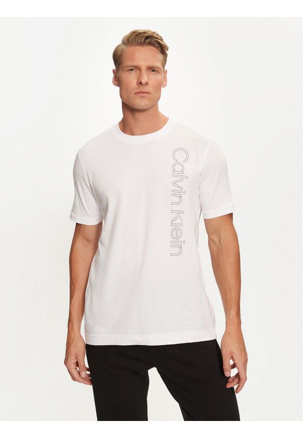 Calvin Klein Performance T-Shirt 00GMF4K113 Biały Regular Fit. Kolor: biały. Materiał: bawełna