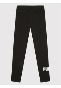 Puma Legginsy Essentials Logo 587035 Czarny Tight Fit. Kolor: czarny. Materiał: bawełna