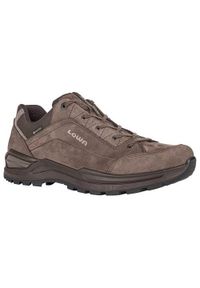 Buty trekkingowe męskie Lowa Renegade Evo Low Gtx. Zapięcie: sznurówki. Kolor: brązowy. Materiał: skóra, tkanina. Szerokość cholewki: normalna