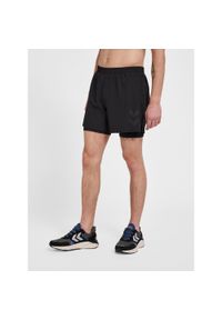 Szorty 2 w 1 Hummel MT Force. Kolor: czarny. Materiał: materiał. Długość: krótkie. Sport: fitness
