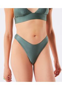 Capsule Lison Majtki Bikini High Leg - Zielony - Etam. Kolor: zielony