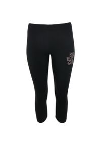 ZONE PERFECT - Panie 3/4 legginsy Beata Black L - sportowy i oddychający. Kolor: czarny. Materiał: elastan, bawełna #1