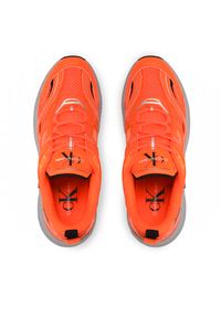 Calvin Klein Jeans Sneakersy Retro Tennis Su-Mesh YM0YM00589 Pomarańczowy. Kolor: pomarańczowy. Materiał: materiał, mesh #3