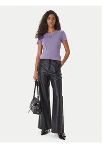 Hugo - HUGO T-Shirt Easy 50523924 Fioletowy Slim Fit. Kolor: fioletowy. Materiał: bawełna #2