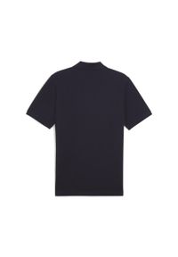 Puma - Męska koszulka polo Essentials z logo No. 1 z piki PUMA New Navy Blue. Typ kołnierza: polo. Kolor: niebieski. Materiał: prążkowany. Wzór: haft. Sport: fitness