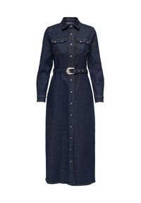 only - ONLY Sukienka jeansowa Camomile 15357757 Granatowy Regular Fit. Kolor: niebieski. Materiał: bawełna #3