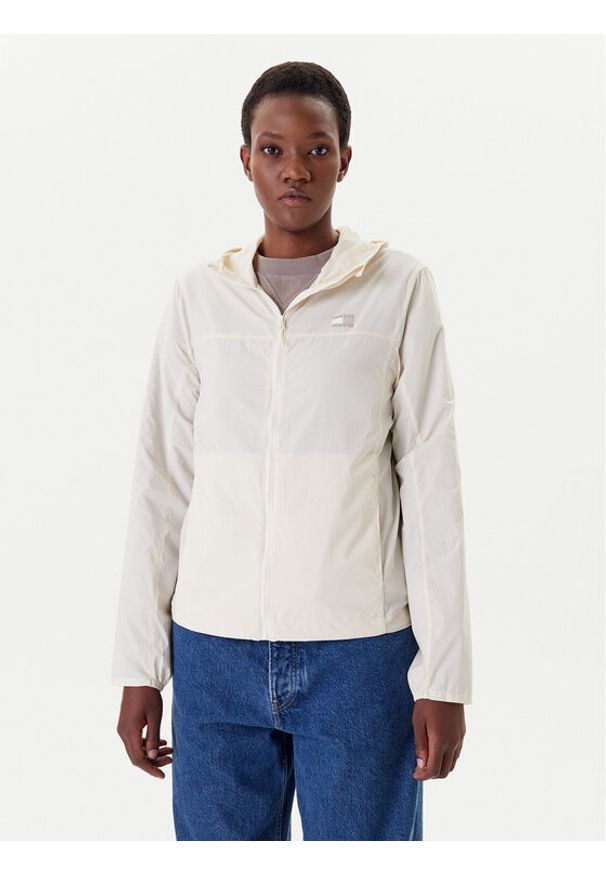 Tommy Jeans Wiatrówka DW0DW21188 Beżowy Regular Fit. Kolor: beżowy. Materiał: syntetyk