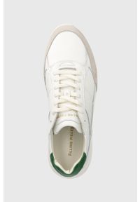 Filling Pieces sneakersy skórzane Jet Runner kolor biały 17127361901. Nosek buta: okrągły. Zapięcie: sznurówki. Kolor: biały. Materiał: skóra #4