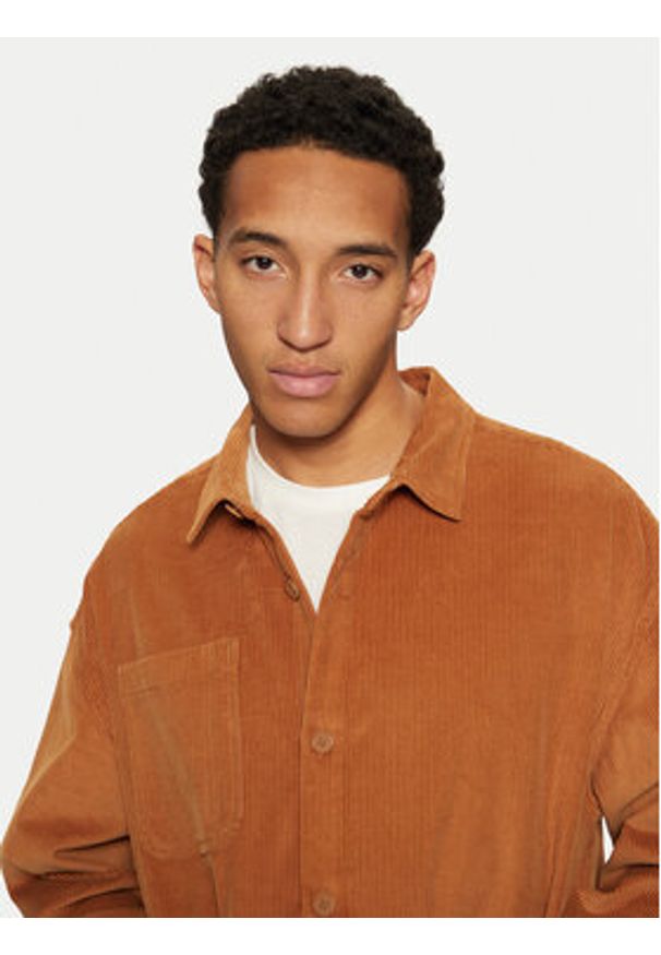 DC Shoes Koszula Juncture ADYWT03110 Brązowy Boxy Fit. Kolor: brązowy. Materiał: bawełna