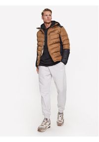 columbia - Columbia Kurtka puchowa Labyrinth Loop™ Hooded Jacket Brązowy Regular Fit. Kolor: brązowy. Materiał: syntetyk #5