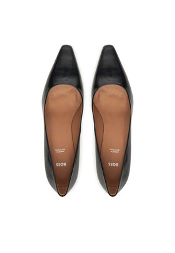 BOSS Szpilki Charlize 50548509 Czarny. Kolor: czarny. Materiał: skóra. Obcas: na szpilce