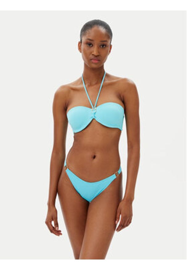 SELMARK - Selmark Dół od bikini BL404 Turkusowy. Kolor: turkusowy. Materiał: syntetyk