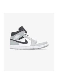 Nike - Air Jordan 1 Mid Light Smoke Grey Anthracite. Kolor: szary. Model: Nike Air Jordan. Sport: koszykówka