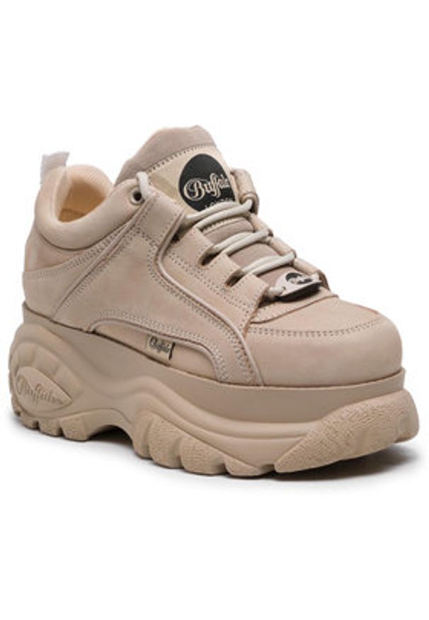 Buffalo London Sneakersy BN15332281 Beżowy. Kolor: beżowy. Materiał: nubuk, skóra