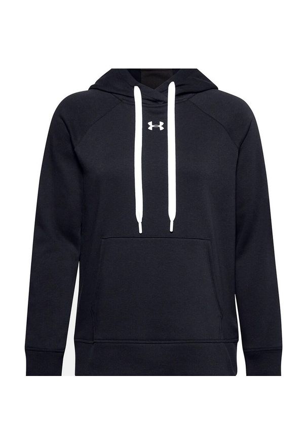 Under Armour - Damska Bluza Z Kapturem Rival Fleece Hoodie. Typ kołnierza: kaptur. Kolor: czarny