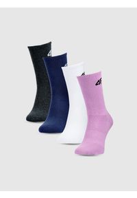 4f - 4F Skarpetki casual za kostkę (4-pack) dziewczęce - multikolor 35-37. Kolor: wielokolorowy. Materiał: bawełna, włókno, materiał, poliamid