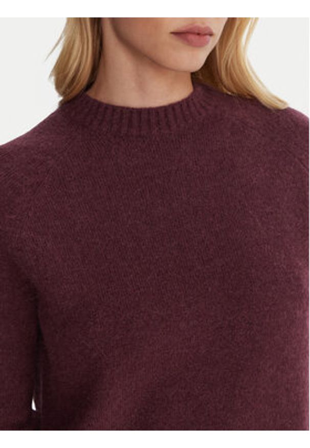 BOSS Sweter Febisan 50478315 Fioletowy Regular Fit. Kolor: fioletowy. Materiał: wełna