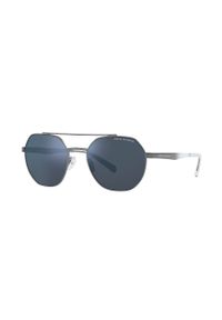 Armani Exchange okulary przeciwsłoneczne męskie kolor granatowy. Kolor: niebieski. Materiał: materiał #6