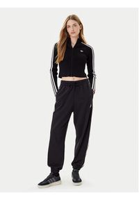 Adidas - adidas Bluza adicolor 3-Stripes JY2597 Czarny Slim Fit. Kolor: czarny. Materiał: wiskoza #5