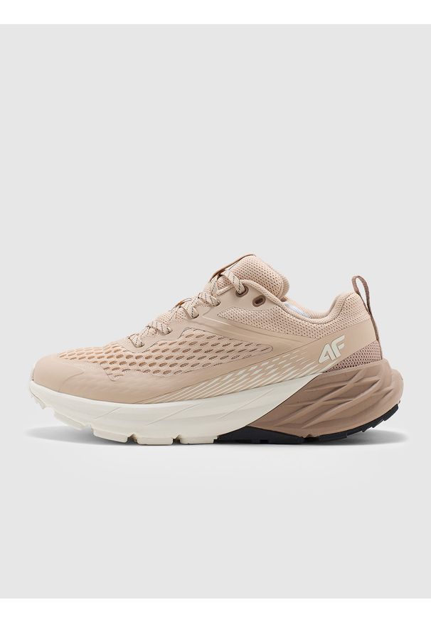 4f - 4F Niskie buty do trekkingu i trailu SPEED HIKER z membraną damskie - beżowe 41. Kolor: beżowy. Materiał: guma, materiał. Szerokość cholewki: normalna