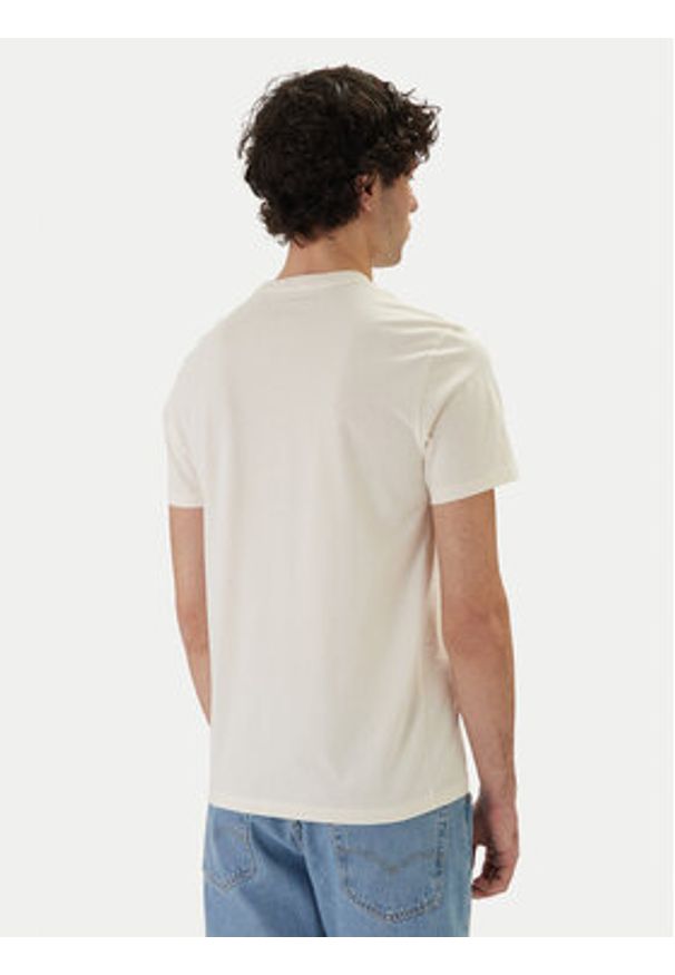 Guess T-Shirt M6GI33 K3310 Écru Regular Fit. Kolor: kremowy. Materiał: bawełna
